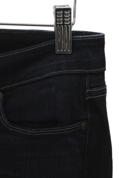 Paige Womens Skinny Jeans Blue Rayon Mid Rise Button Inseam 28 Size 29