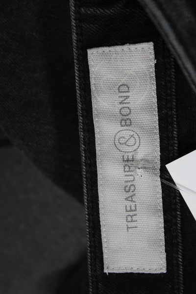 Treasure & Bond Women Skinny Black Jeans Cotton Size 28