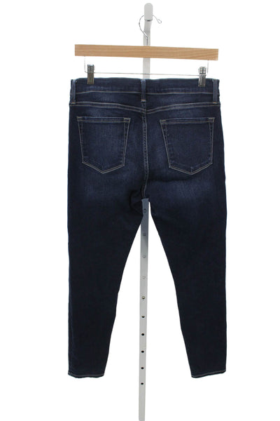 Frame Denim Womens Skinny Jeans Blue Cotton Size 28