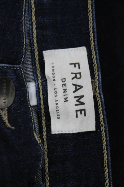 Frame Denim Womens Skinny Jeans Blue Cotton Size 28