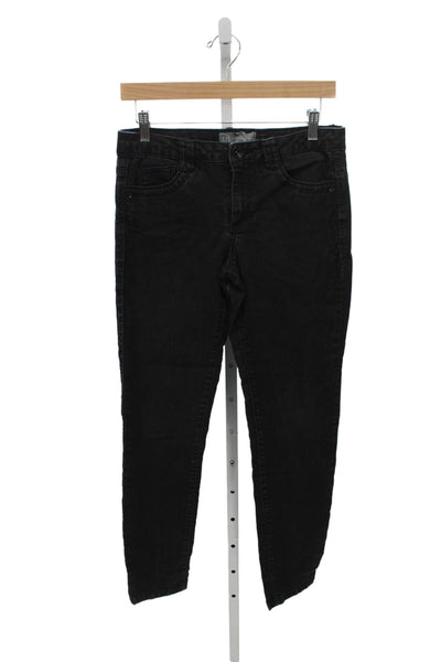 Wit & Wisdom Womens Skinny Black Cotton Jeans Size 4