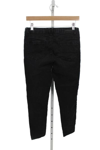 Wit & Wisdom Womens Skinny Black Cotton Jeans Size 4