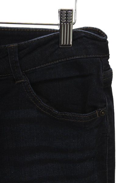 Wit & Wisdom Women Skinny Jeans Blue Mid Rise Button Cotton Size 8