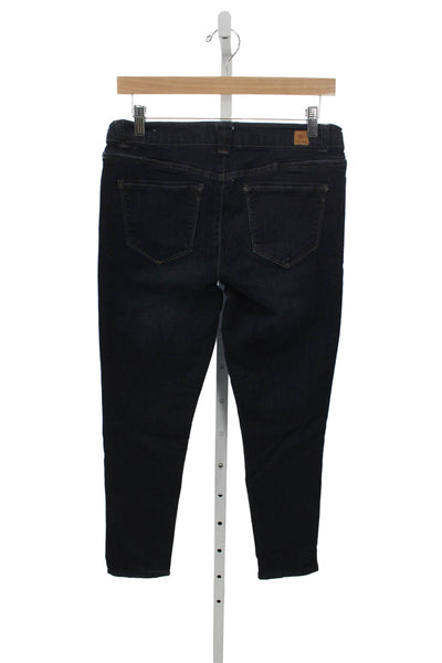 Wit & Wisdom Women Skinny Jeans Blue Mid Rise Button Cotton Size 8