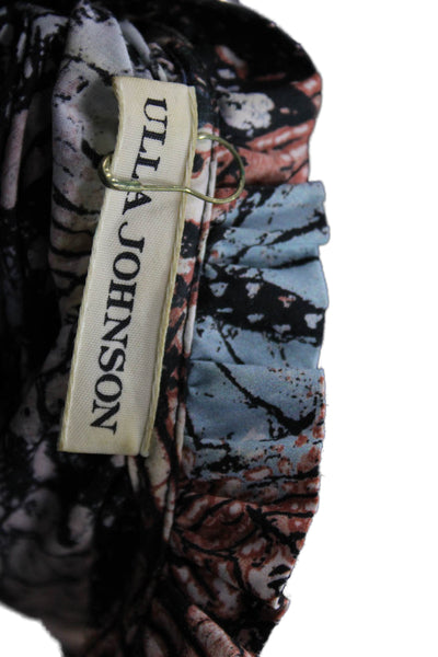 Ulla Johnson Women Floral V-Neck Cotton Sleeveless Blouse Multicolor Size 2