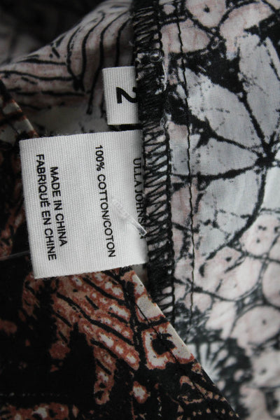 Ulla Johnson Women Floral V-Neck Cotton Sleeveless Blouse Multicolor Size 2