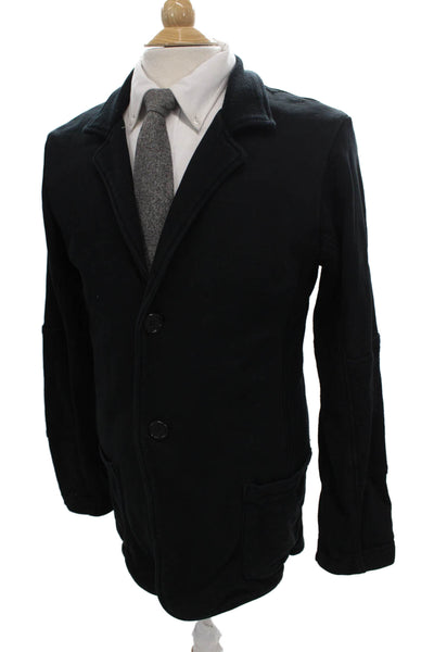 James Perse Mens Black Cotton Blazer Size 3
