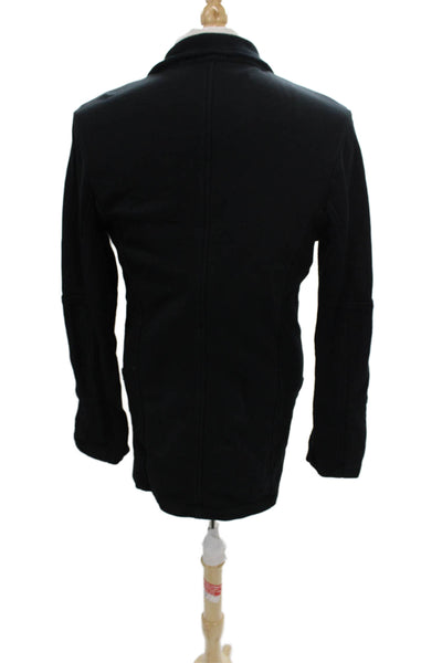 James Perse Mens Black Cotton Blazer Size 3