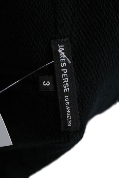 James Perse Mens Black Cotton Blazer Size 3