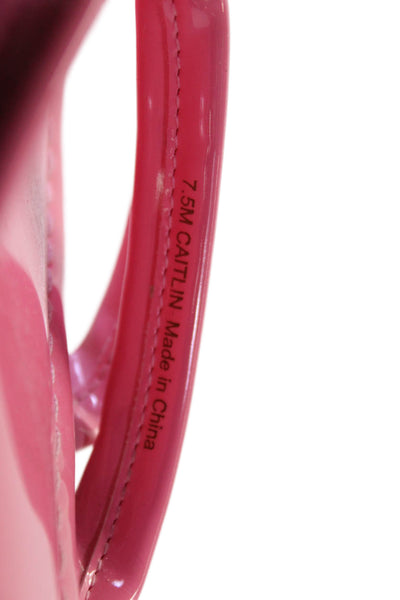 J. Mclaughlin Womens Patent Leather Caitlin Thong Sandals Pink Size 7.5 Medium