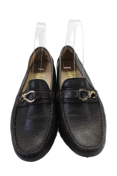 Cole Haan Womens Leather Horsebit Driving Loafers Dark Brown Size 7 B