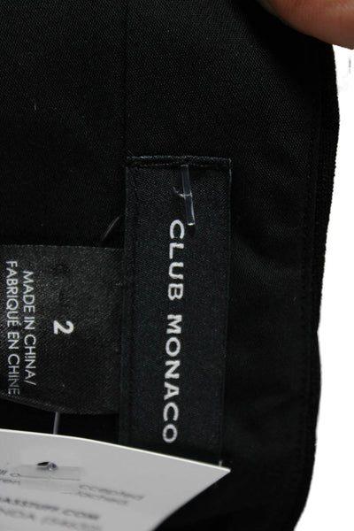 Club Monaco Womens Black Dress Pants Acetate Size 2