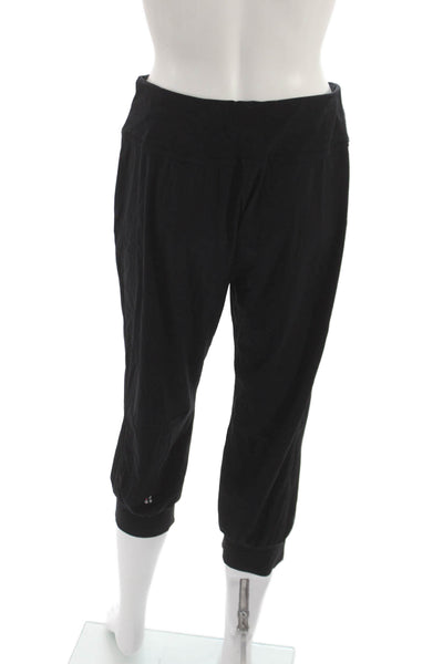 Sweaty Betty Womens Jogger Capri Black Polyester Blend Pants Size S