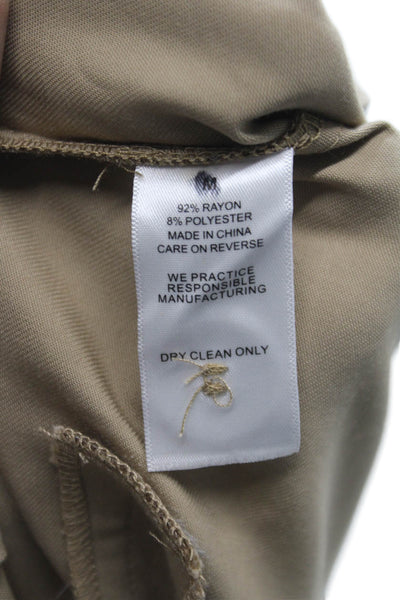 Nonchalant Label Womens Cropped Beige Rayon Pants Size M