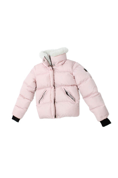 SAM New York Girls Full Zip Long Sleeve Puffer Jacket Pink Size 14