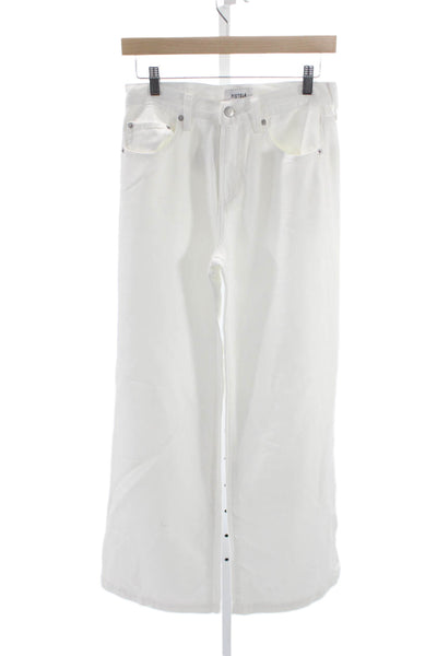 Pistola Womens Wide-Leg White Jeans Size 25