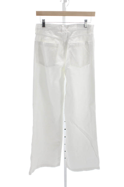Pistola Womens Wide-Leg White Jeans Size 25