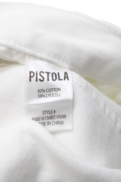 Pistola Womens Wide-Leg White Jeans Size 25