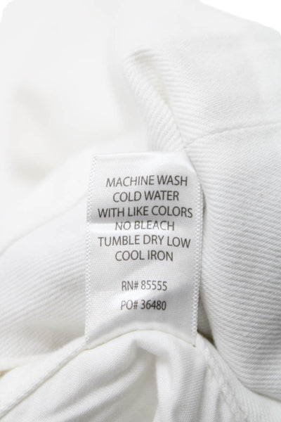 Pistola Womens Wide-Leg White Jeans Size 25