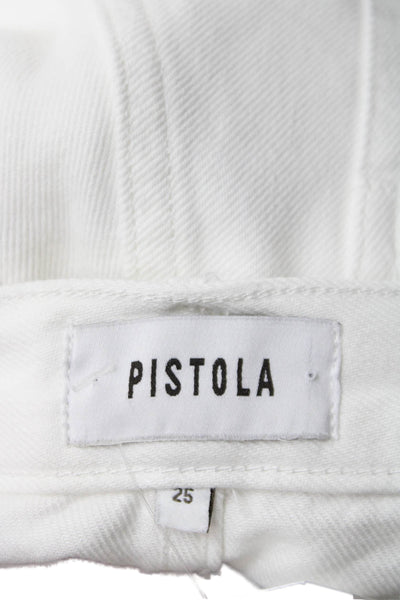 Pistola Womens Wide-Leg White Jeans Size 25