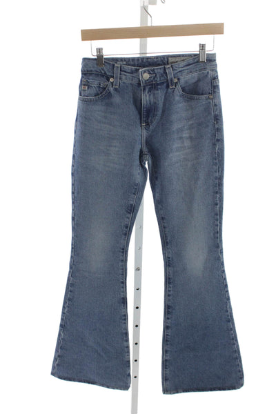 AG Adriano Goldschmied Women Flared Jeans Blue Size 24