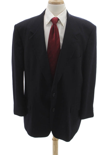 Nino Cerruti Mens Wool Solid Blue Blazer Size 42