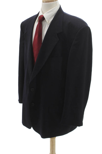 Nino Cerruti Mens Wool Solid Blue Blazer Size 42