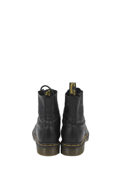 Dr. Martens Womens Leather High Top Lace Up Combat Boots Shoes Black Size 6