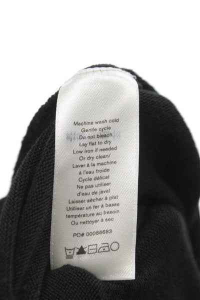 Rag & Bone Womens Basic T-Shirt Black Long Sleeve Crew Neck Size S