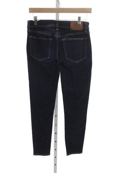 Ralph Lauren Purple Label Women Skinny Jeans Blue Cotton Size 26