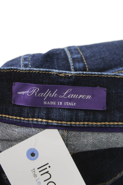 Ralph Lauren Purple Label Women Skinny Jeans Blue Cotton Size 26