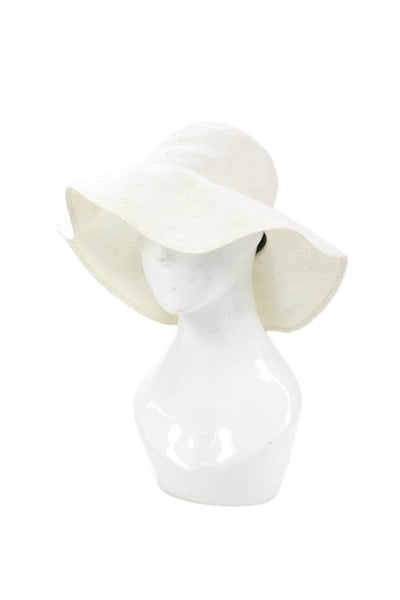 Ralph Lauren Blue Label Womens Paper Yarn Sun Hat White Size OS