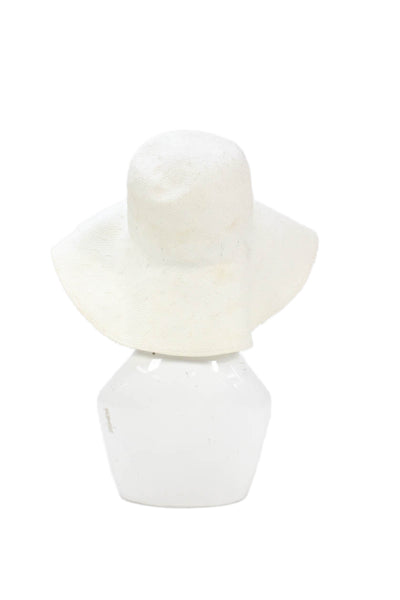 Ralph Lauren Blue Label Womens Paper Yarn Sun Hat White Size OS