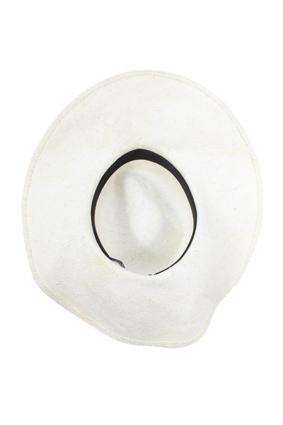 Ralph Lauren Blue Label Womens Paper Yarn Sun Hat White Size OS