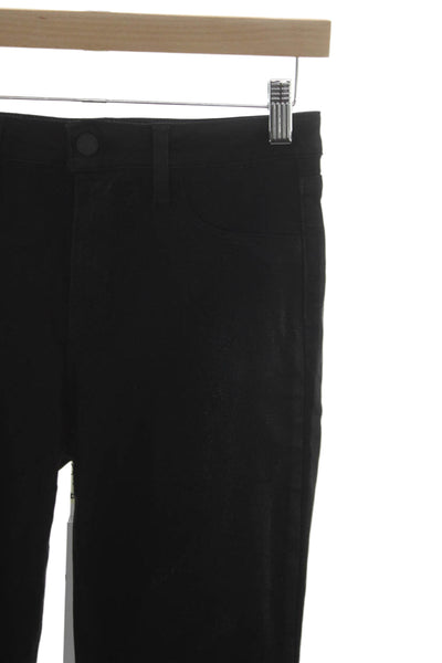 L'Agence Womens Cropped High Rise Black Jeans Size 26