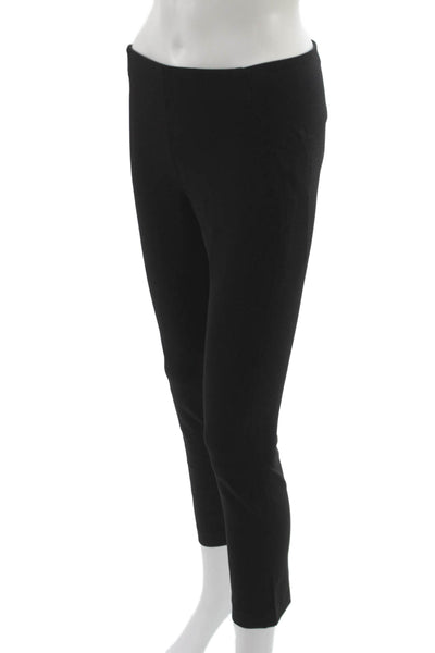 Veronica Beard Womens Cropped Pants Black Nylon Pull On Size 6