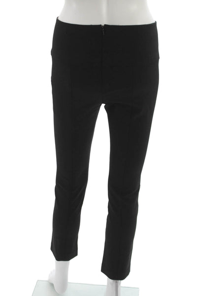 Veronica Beard Womens Cropped Pants Black Nylon Pull On Size 6
