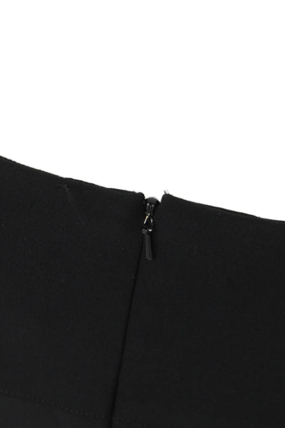 Veronica Beard Womens Cropped Pants Black Nylon Pull On Size 6