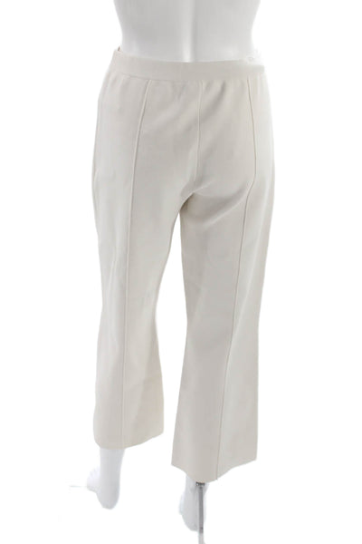 Theory Womens Cropped Viscose Beige Pants Size S