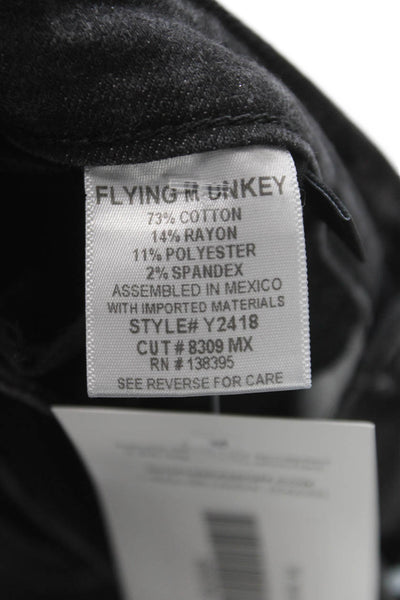 Flying Monkey Womens Black Skinny Jeans Size 28