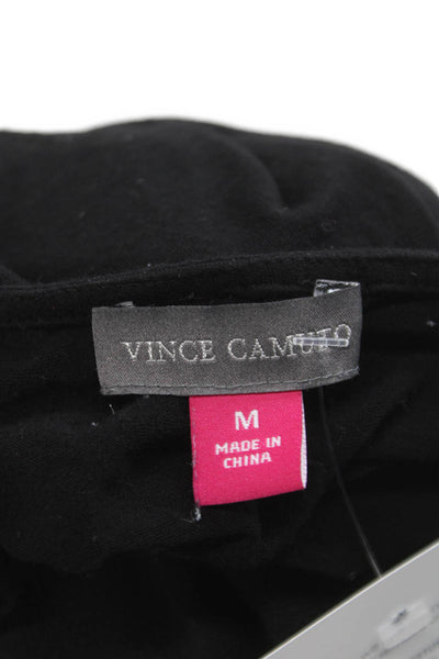 Vince Camuto Womens Black Basic Sleeveless Round Neck Polyester Blouse Size M