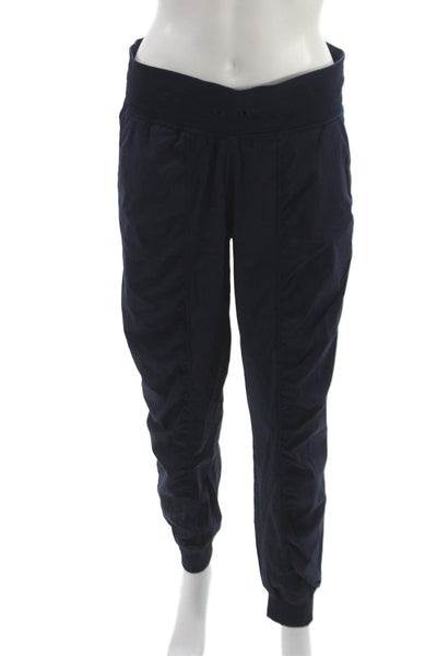 Lululemon Women Joggers Blue Drawstring Polyester 30in Inseam Size 8