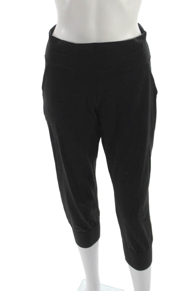 Lululemon Womens Pull On Cuff Ankle Sweatpants Black Size 8