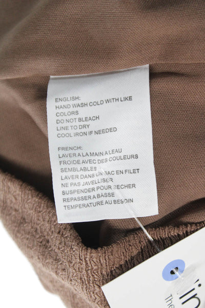 Sophie Rue Womens Bodycon One Shoulder Mini Dress Brown Size XS