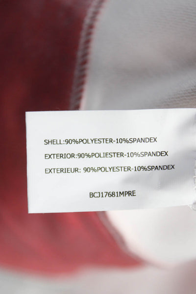 Insight Womens Biker Jacket Red Ombre Zip Long Sleeve Size 8