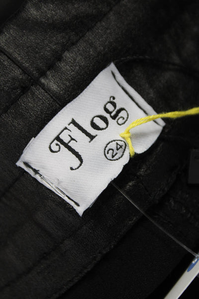Flog Womens Cargo Pants Gray Cotton Blend Drawstring Solid Fall Size 24
