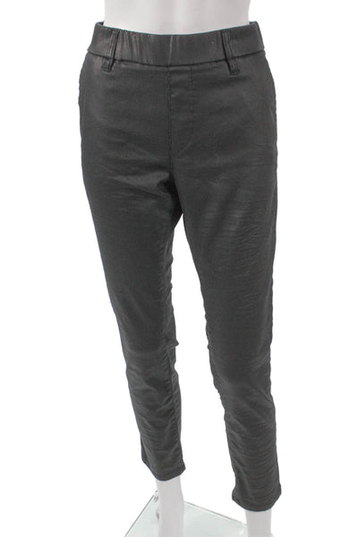 Flog Womens Ankle Pants Black Pull On Stretch Cotton Size 28
