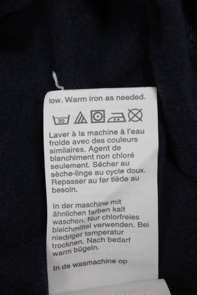 J Crew Mens Basic Blue T-Shirt Crew Neck Short Sleeve 55% Cotton Size 2XL