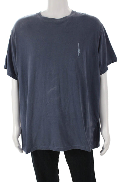 J Crew Mens Basic Graphic Crew Neck Cotton Short Sleeve T-Shirt Size XL
