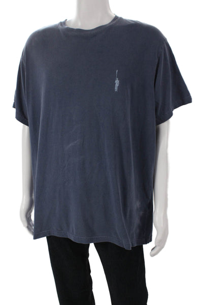 J Crew Mens Basic Graphic Crew Neck Cotton Short Sleeve T-Shirt Size XL